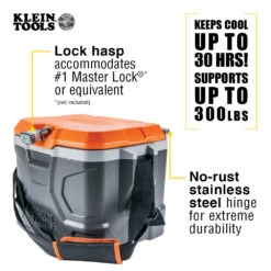 KLEIN Tools A-55600 Tradesman Pro™ Tough Box Cooler, 16.1L -Tools Discounts A 55600 13