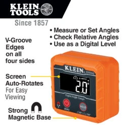 KLEIN Tools A-935DAG Digital Level Angle Finder Gauge With Magnetic Base -Tools Discounts A 935DAG 9