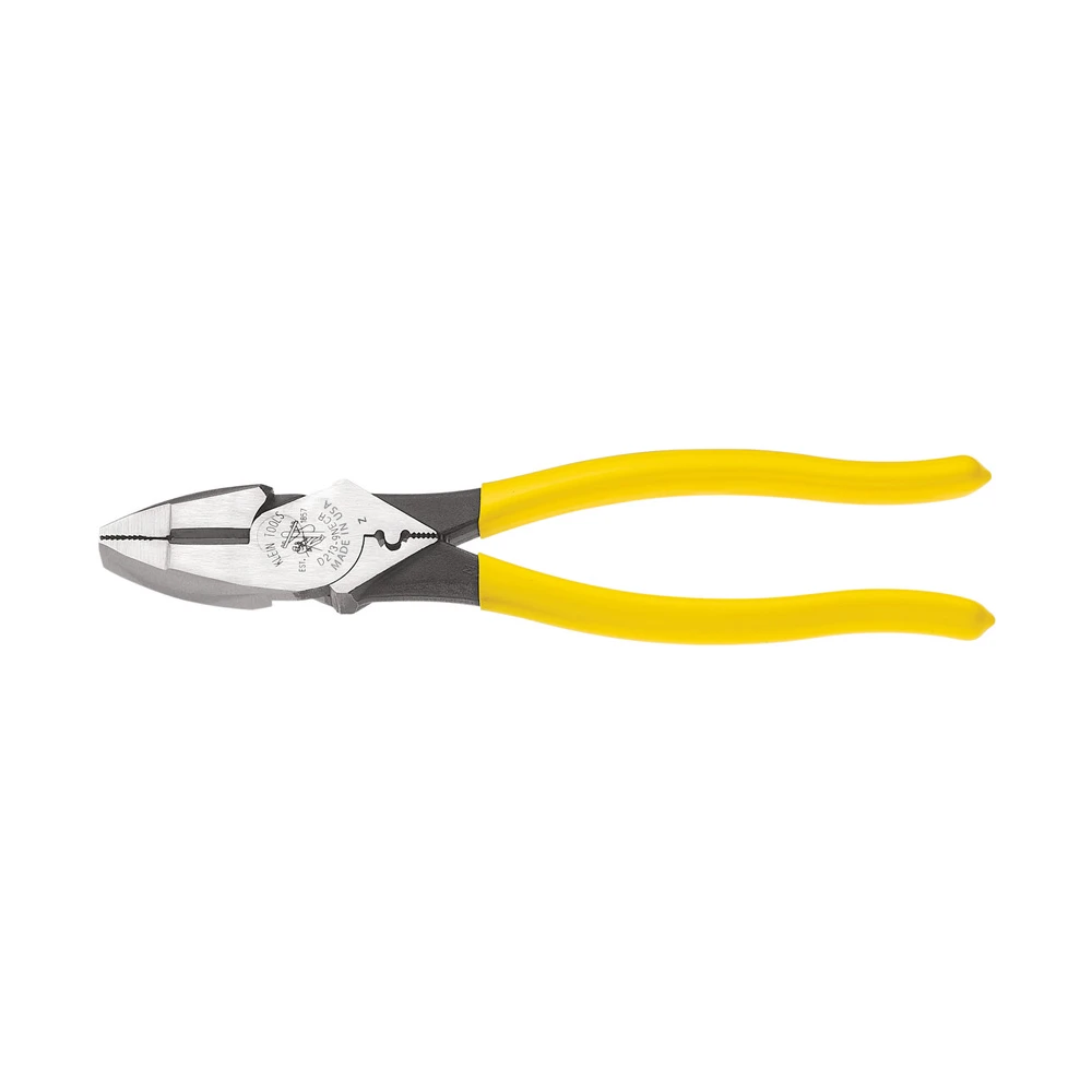 KLEIN Tools A-D213-9NE-CR Hi Leverage Lineman’s Pliers With Crimper 9″ 238 Mm – Made In USA 3 KLEIN Tools A-D213-9NE-CR Hi Leverage Lineman’s Pliers With Crimper 9″ 238 Mm – Made In USA