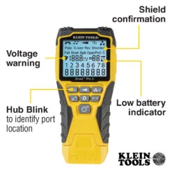 KLEIN Tools A-VDV501-851 Cable Tester Kit With Scout™ Pro 3 Tester Remotes Adapter And Battery -Tools Discounts A VDV501 851 12