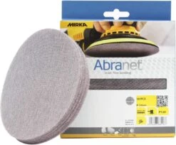 Mirka AE241F1012 Abranet Sanding Discs 150mm Grip P120 Grit 10 Pack -Tools Discounts AE241F1012 3