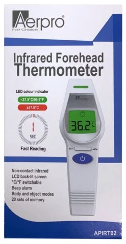 Aerpro APIRT02 Infrared Non-Contact Forehead Thermometer Body / Object Temperature Measuring Device OEMT2 -Tools Discounts APIRT02 1