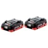 Metabo 18V 4.0Ah Compact LiHD Lithium-Ion Twin Battery Pack – 2x 4Ah Batteries Kit AU32102400 -Tools Discounts AU32102400 1
