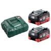 Metabo 18V Starter Pack 5.5Ah LiHD Lithium-Ion Twin Battery Pack – 2x Batteries & 1x Charger ASC 30-36 55 Kit AU32100550 -Tools Discounts AU32102550 scaled 1