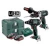 Metabo AU68901760 18V 4.0Ah LiHD Lithium-Ion Brushless Cordless Hammer Drill/Driver & Impact Wrench Kit SB SSW 300 BL M HD 4.0