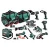 Metabo AU69000090 18V 5.5Ah LiHD Lithium-Ion Mega Mixed Brushless 10 Piece Combo Kit MX10LB3HD5.5CM -Tools Discounts AU69000090 MX10LB3HD5.5CM