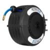 Macnaught AW415K-01 R3 12.5mm (1/2″) X 15m RETRACTA Shadow High Quality Air/Water Hose Reel Black Case – Made In Australia -Tools Discounts AW315K 01 1
