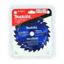 Makita B-15073 BlueMak 165mm (6-1/2″) X 20mm Bore 24 Teeth TCT Circular Saw Blade