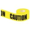 Lufkin Yellow Caution Barricade Tape 100 Meter 75mm Wide BC100 -Tools Discounts BC100