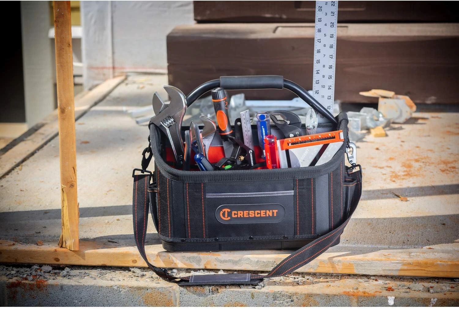 CRESCENT CTB1410 Heavy Duty 350mm 14″ Tradesman Open Top Tool Bag 7 CRESCENT CTB1410 Heavy Duty 350mm 14″ Tradesman Open Top Tool Bag - Image 5