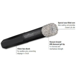 Sutton Tools D6180004 4 Piece Diamond Core Drill Bit Set With Guide -Tools Discounts D6180004 1