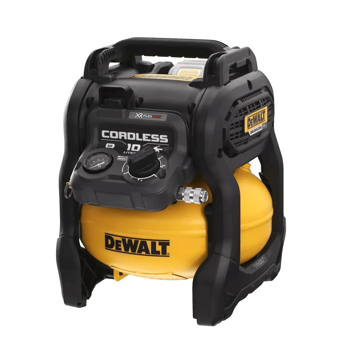 DeWALT DCC1054N-XJ 54V XR FLEXVOLT Cordless Brushless 10L Air Pneumatic Compressor – Bare Tool 3 DeWALT DCC1054N-XJ 54V XR FLEXVOLT Cordless Brushless 10L Air Pneumatic Compressor – Bare Tool