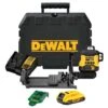 DeWALT DCLE34031D1-XE 18V 2.0Ah Lithium-Ion Compact Cordless Rechargeable Green Beam Self Levelling X3 360 Degree Cross Multi-Line Laser Level Kit
