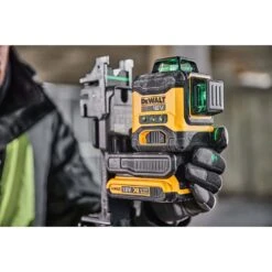 DeWALT DCLE34031D1-XE 18V 2.0Ah Lithium-Ion Compact Cordless Rechargeable Green Beam Self Levelling X3 360 Degree Cross Multi-Line Laser Level Kit -Tools Discounts DCLE34031D1 XE 14