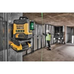DeWALT DCLE34031D1-XE 18V 2.0Ah Lithium-Ion Compact Cordless Rechargeable Green Beam Self Levelling X3 360 Degree Cross Multi-Line Laser Level Kit -Tools Discounts DCLE34031D1 XE 5