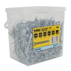 DeWALT DFS404-PT SDS CSK Head Self Drilling – Wing Screw Galvanised 10ga X 45mm Quantity Of 500 – Engineered By Powers -Tools Discounts DFS404 PT 1