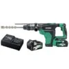 HiKOKI DH36DMA(HAZ) 36V MultiVolt 5.0Ah/2.5Ah Lithium-Ion Brushless 8.5J SDS Max Rotary Hammer Combo Kit