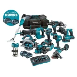 Makita DK0207G101-B XGT 40V 4.0Ah MAX Lithium-ion Cordless Brushless 10 Piece Combo Kit Bonus BL4025 & BL4040 -Tools Discounts DK0207G101 B