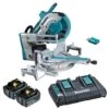 Makita DLS211PT2U 36V (18Vx2) 5.0Ah Lithium-ion Cordless Brushless AWS 305mm (12“) Slide Compound Mitre Saw Combo Kit -Tools Discounts DLS211PT2U