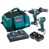Makita DLX2411TX1 18V 5.0Ah Lithium-Ion Brushless 2 Piece Cordless Hammer Drill & Impact Driver Combo Kit -Tools Discounts DLX2411TX1