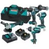 Makita DLX4144TX1 18V 5.0Ah Lithium-Ion Brushless 4 Piece Cordless Combo Kit -Tools Discounts DLX4144TX1