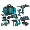 Makita DLX6109TX1 18V 5.0Ah Brushless Lithium-Ion 6 Piece Cordless Combo Kit -Tools Discounts DLX6109TX1