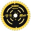 DeWALT DT10640-QZ EXTREME® 165mm X 16mm/20mm 40 Teeth Circular Saw Blade 2 DeWALT DT10640-QZ EXTREME® 165mm X 16mm/20mm 40 Teeth Circular Saw Blade -Tools Discounts DT10640 QZ
