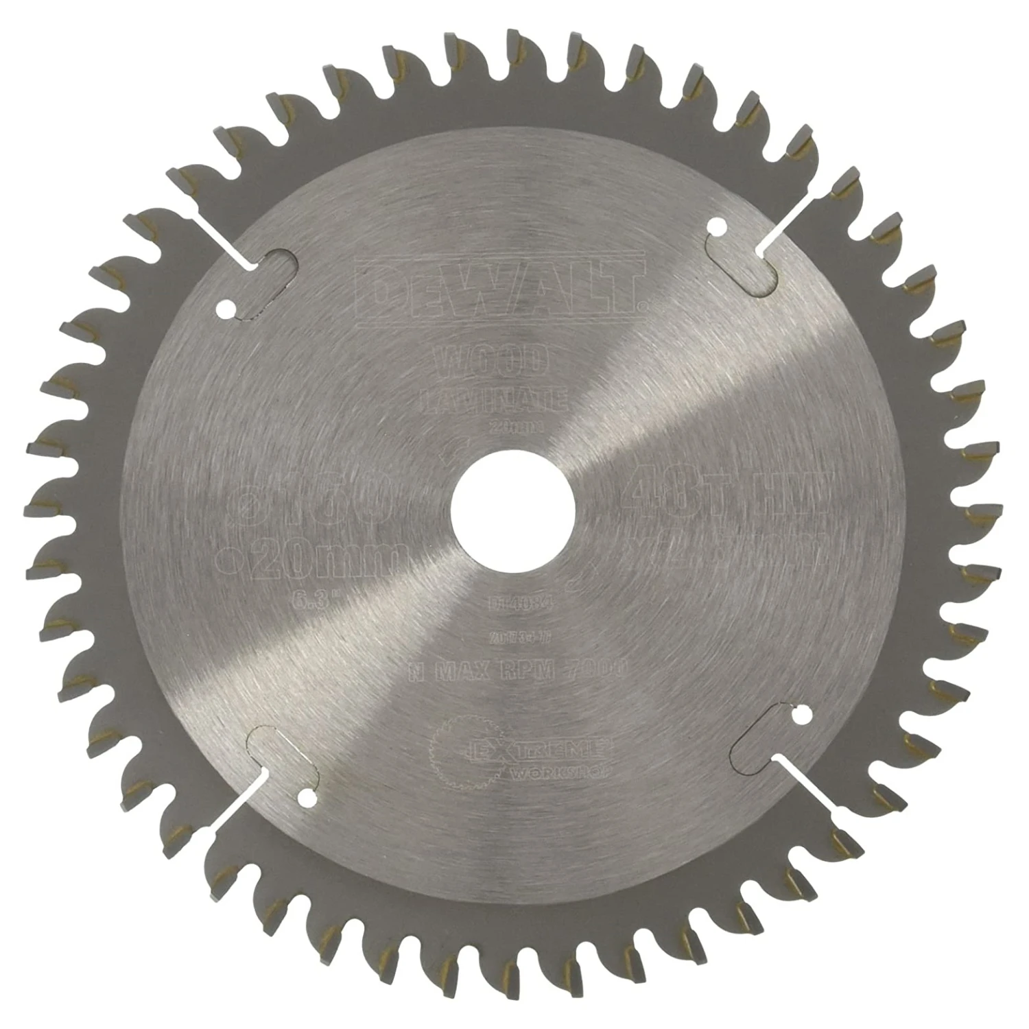 DeWALT DT4084-QZ EXTREME® WORKSHOP 160mm X 16mm/20mm 48 Teeth Circular Saw Blade – Portable 3 DeWALT DT4084-QZ EXTREME® WORKSHOP 160mm X 16mm/20mm 48 Teeth Circular Saw Blade – Portable