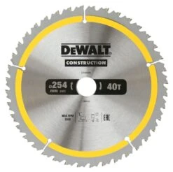 DeWALT DT90249-QZ CONSTRUCTION 254mm X 16/25/25.4/30mm 40 Teeth Circular Saw Blade