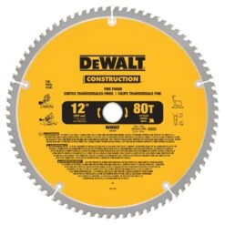 DeWALT DT90272-QZ CONSTRUCTION 254mm X 16/25/25.4/30mm 80 Teeth Circular Saw Blade