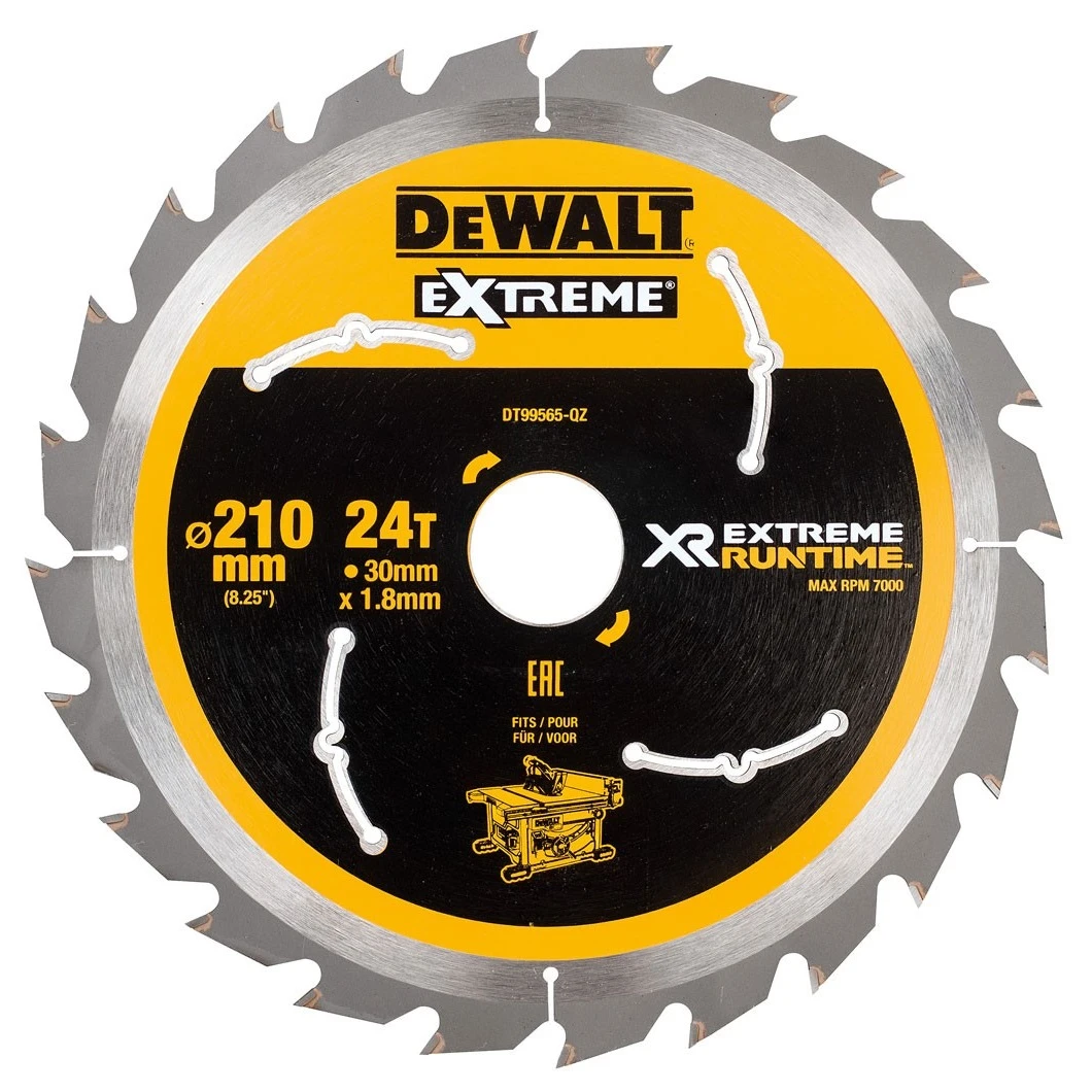 DeWALT DT99565-QZ XR FLEXVOLT EXTREME® RUNTIME 210mm X 30mm 24 Teeth Circular Saw Blade 3 DeWALT DT99565-QZ XR FLEXVOLT EXTREME® RUNTIME 210mm X 30mm 24 Teeth Circular Saw Blade