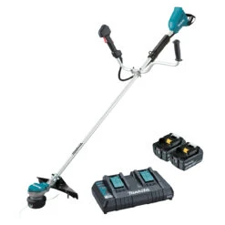 Makita DUR368APT2 36V (18Vx2) Brushless 5.0Ah Lithium-Ion Cordless U-Handle Mobile Line Trimmer Combo Kit