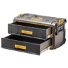 DeWALT DWST83529-1 Heavy Duty TOUGHSYSTEM 2.0 2 Drawer Stackable Mobile Storage Tool Box Module System