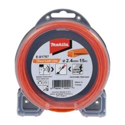 Makita E-01797 2.4mm X 15m Four Leaf Silent Nylon Line Suits Cordless High Powered Battery Operated Line Trimmers