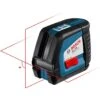 Bosch GLL2-50 Professional Red Beam Chalk Line Self Leveling 2 Way Horizontal & Vertical Cross Line Laser Level Kit 0601063110 -Tools Discounts GLL 2 50