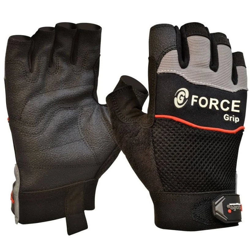 Maxisafe GMF117-10 G-Force ‘Grip’ Fingerless Mechanics Gloves 1 Pair – Large (L) 3 Maxisafe GMF117-10 G-Force ‘Grip’ Fingerless Mechanics Gloves 1 Pair – Large (L)