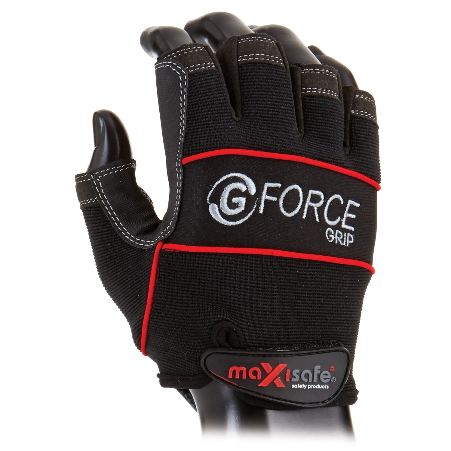 Maxisafe GMF117-10 G-Force ‘Grip’ Fingerless Mechanics Gloves 1 Pair – Large (L) 5 Maxisafe GMF117-10 G-Force ‘Grip’ Fingerless Mechanics Gloves 1 Pair – Large (L) - Image 3