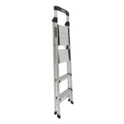 Gorilla GOR-4TT Domestic 120kg 4 Step Single Sided Aluminium Ladder -Tools Discounts GOR 4TT 1