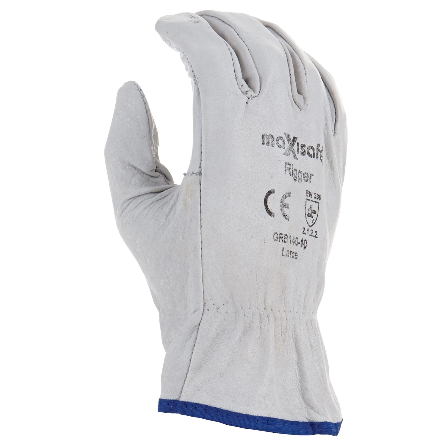 Maxisafe GRB140-10 Natural Full-Grain Leather Rigger Gloves Pack Of 12 Pairs – Large (L) 4 Maxisafe GRB140-10 Natural Full-Grain Leather Rigger Gloves Pack Of 12 Pairs – Large (L) - Image 2