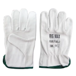Pure Weld Riggers Gloves Premium Cow Grain Natural Leather Size Extra Large (XL) 12 Pairs GSRIG-XL-12