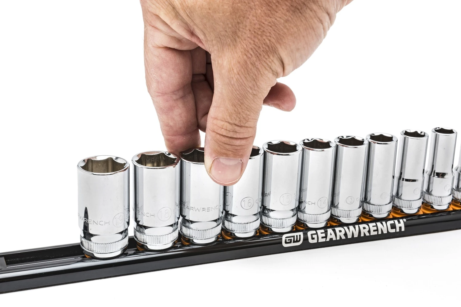 GEARWRENCH 83128 1/2″ Drive Magnetic Socket Rail Includes 14 Clips 9 GEARWRENCH 83128 1/2″ Drive Magnetic Socket Rail Includes 14 Clips - Image 7