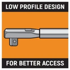 GEARWRENCH 85181 1/2″ Square Drive 120XP™ Micrometer Torque Wrench 40.67Nm – 338.95Nm (30-250Ft/Lbs) -Tools Discounts GW ICON LOW PROFILE TW HEAD