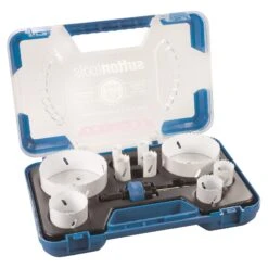 Sutton Tools H125BM6 Heavy Duty Bi-Metal Cobalt 9 Piece Carpenter’s Holesaw Set