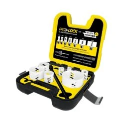 Alpha HSKELW10QR Electricians 10 Piece Pro Lock Quick Change White Pointer Holesaw Kit