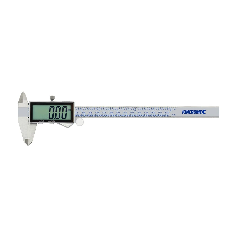 Kincrome K11106 Digital Vernier Caliper 200mm (8″) Metric, Imperial & Fractional Display 3 Kincrome K11106 Digital Vernier Caliper 200mm (8″) Metric, Imperial & Fractional Display