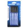 Kincrome K11780 5 Piece Black Permament Marker Ultra Fine Tip