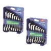 Kincrome K3802B Combination Ratcheting Stubby Gear Spanner Set Bundle Metric & SAE K3802 & K3803 -Tools Discounts K3802B 1