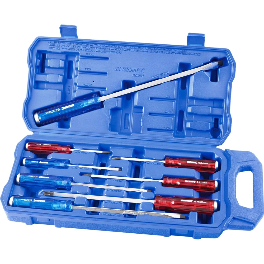 Kincrome K5057 8 Piece THRU TANG Screwdriver Set 3 Kincrome K5057 8 Piece THRU TANG Screwdriver Set