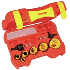 Starrett KDP06051-E 10 Piece Bi-Metal Electrician’s / General Purpose Hole Saw Set