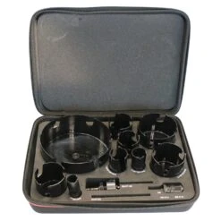 Starrett KMP09111 9 Piece TCT Multi-Purpose Carbide Tipped Hole Saw Kit